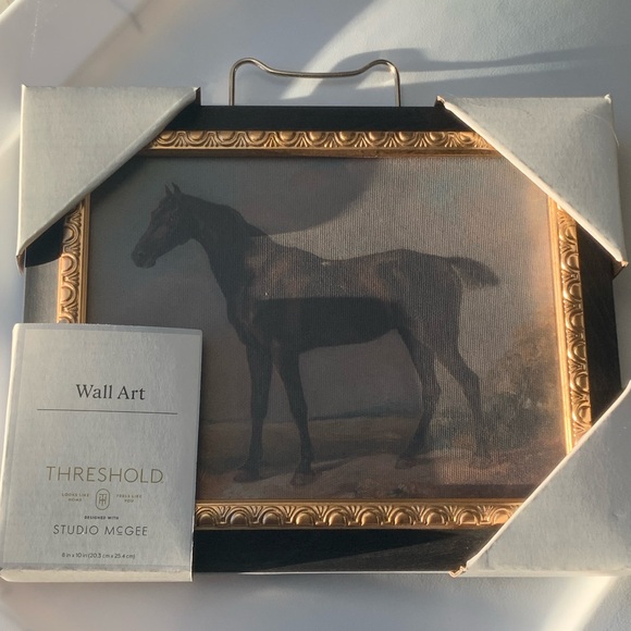 Studio McGee Other - Studio McGee Equestrian Art with Ornate Gold Frame